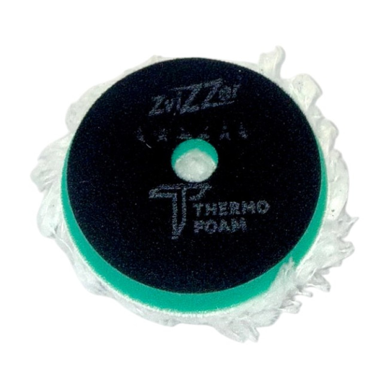 Круг полировальный ZviZZer Thermo Microfiber Pad Ø 90/30/80мм. (зеленый) Жесткая основа