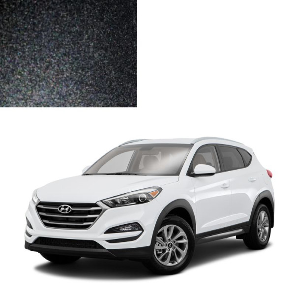 Краска по коду металлик черная 9F STONE BLACK для автомобилей Hyundai
