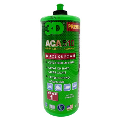 Паста полировальная 3D ACA 510 Premium Rubbing Compound 0,946 л