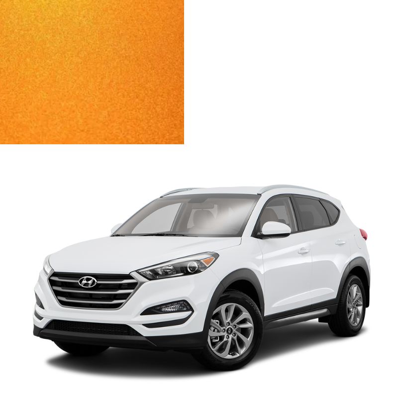 Фарба за кодом металік помаранчева R9A VITAMIN C для автомобілів Hyundai Фарба за кодом металік помаранчева R9A VITAMIN C для автомобілів Hyundai