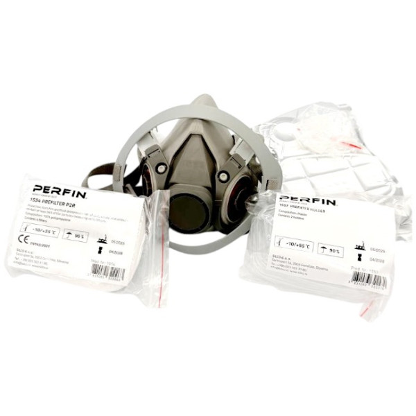 Полумаска малярная защитная Silco 1550 Pro Half Mask A1/P2 (с фильтрами)