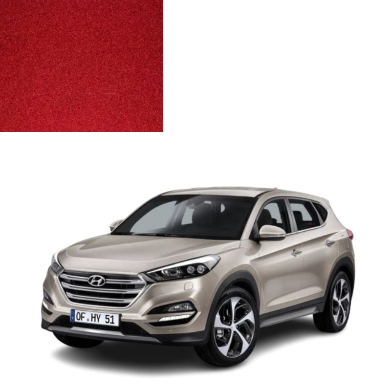 Фарба за кодом металік червона X2R RED PASSION для автомобілів Hyundai Фарба за кодом металік червона X2R RED PASSION для автомобілів Hyundai