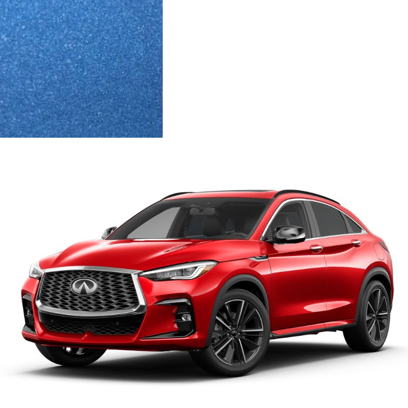 Краска по коду металлик синяя RAW BLUE для автомобилей INFINITI Краска по коду металлик синяя RAW BLUE для автомобилей INFINITI