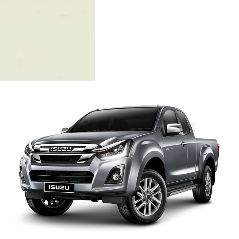 Краска по коду металлик белая 752 (W101) CREAM WHITE для автомобилей ISUZU Краска по коду металлик белая 752 (W101) CREAM WHITE для автомобилей ISUZU