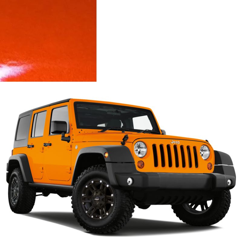 Краска по коду металлик оранжевая AVE (PVE) TANGERINE для автомобилей Jeep Краска по коду металлик оранжевая AVE (PVE) TANGERINE для автомобилей Jeep
