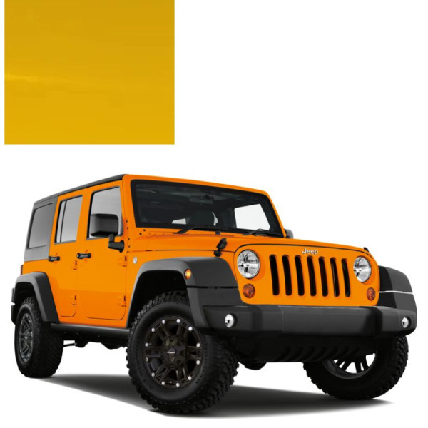Краска по коду металлик желтая EYB DETONATOR YELLOW для автомобилей Jeep
