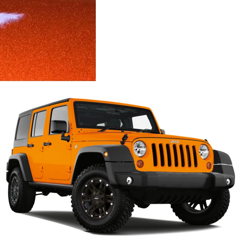 Краска по коду металлик оранжевая KLB (PLB) COPPERHEAD для автомобилей Jeep Краска по коду металлик оранжевая KLB (PLB) COPPERHEAD для автомобилей Jeep