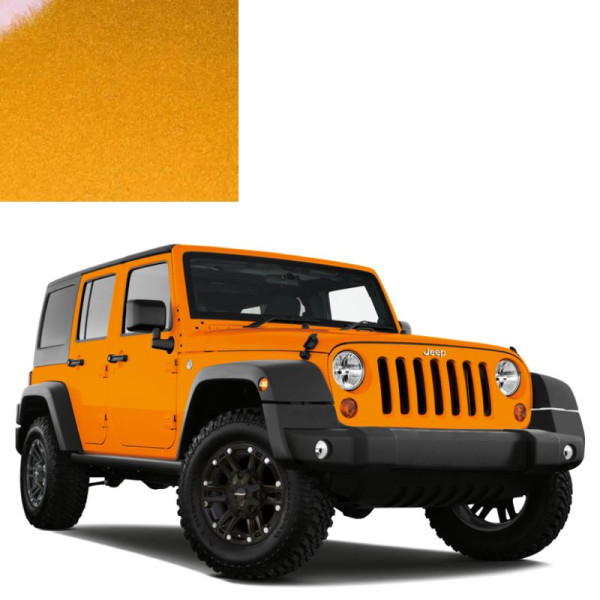 Краска по коду металлик желтая PJA (KJA) TEQUILA SUNRISE для автомобилей Jeep