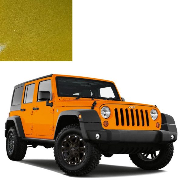 Краска по коду металлик зеленая PJR (EJR) RESCUE GREEN для автомобилей Jeep