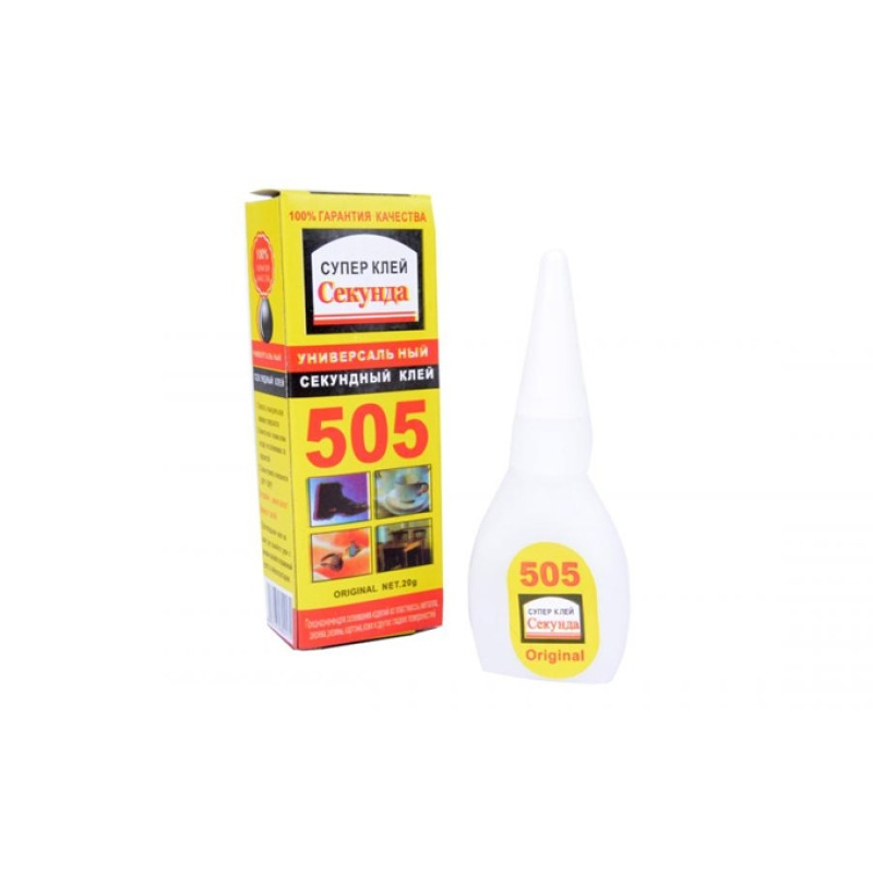 Универсальный секундный клей INTERHIM 505, 20 г