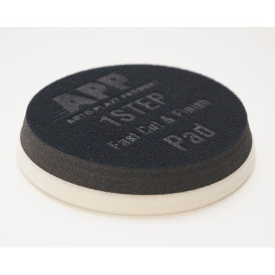 Полировальная губка APP 1Step Fast Cut & Finish Pad белая липучка репейник d135 h 2.5 см