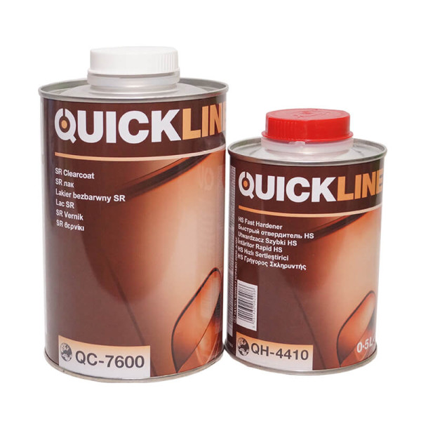 Лак акриловый 1,5л Antiscratch SR 7600 с быстрым отвердителем 4410 QUICK LINE