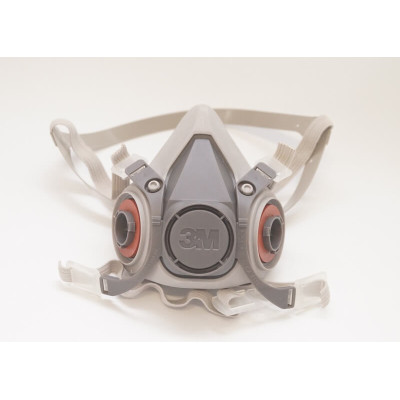 Полумаска 3M 6200 резиновая, средняя М (с фильтрами)