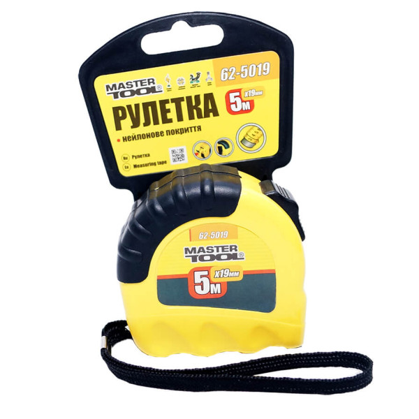 Рулетка MASTER TOOL 5*19мм (арт. 62-5019)