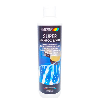 Супер шампунь із воском Black Line MOTIP 500 ml