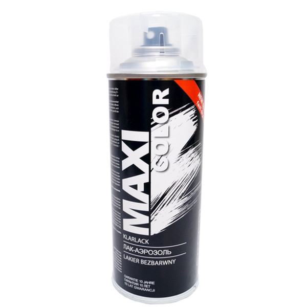 Глянцевый лак в аэрозоле MAXI COLOR, 400 мл (арт.MX0005)